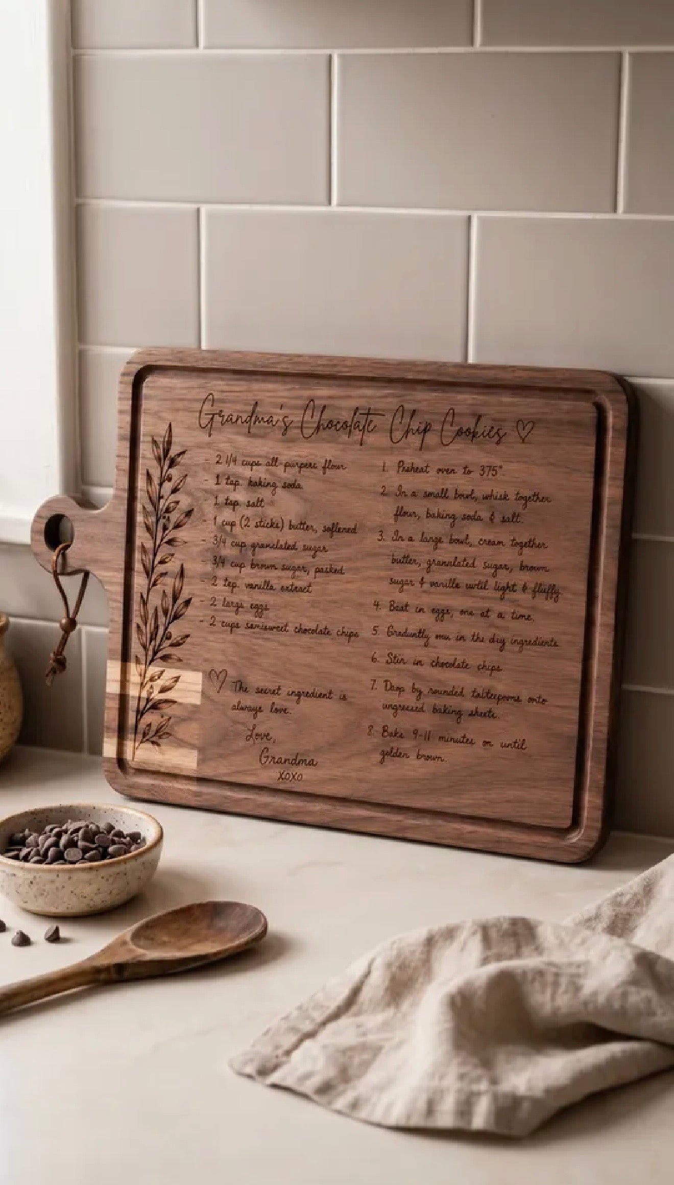 Heirloom Recipe Board