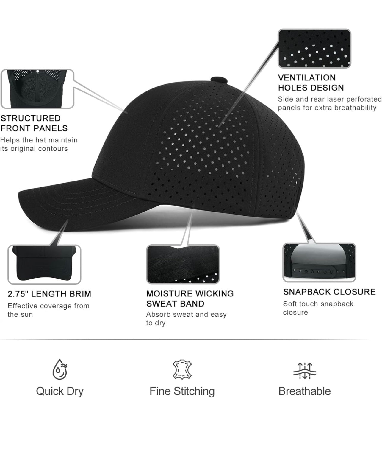 Premium Custom Snapback Hat